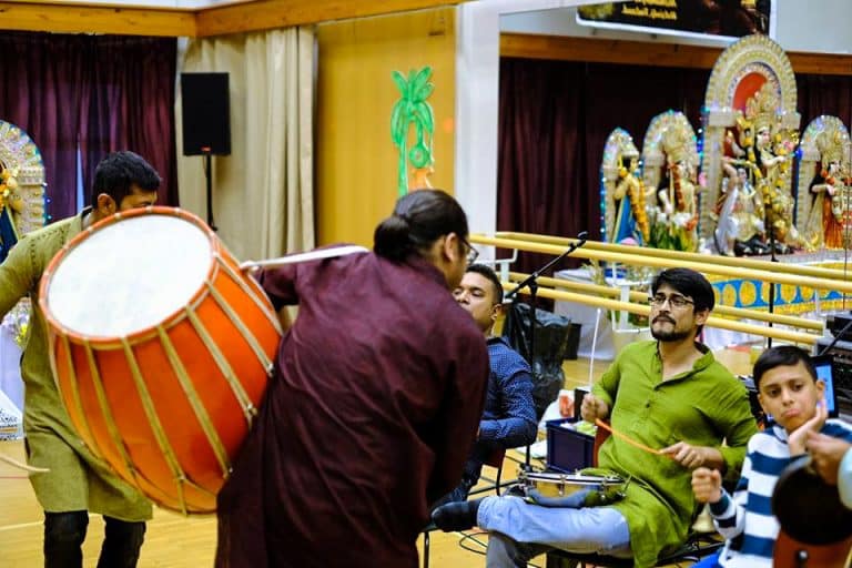 Durga Puja in Helsinki, Espoo, Vatnaa - Finland 9 Mohamaya Durga Puja Dhaak