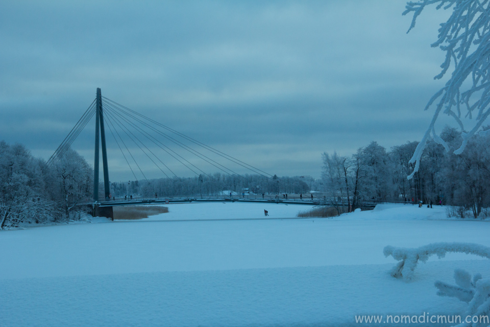 Helsinki Old Town- Vanhakaupunki | A hidden gem in Helsinki 17 Matinkaari bridge over Frozen sea helsinki vanhakapunki
