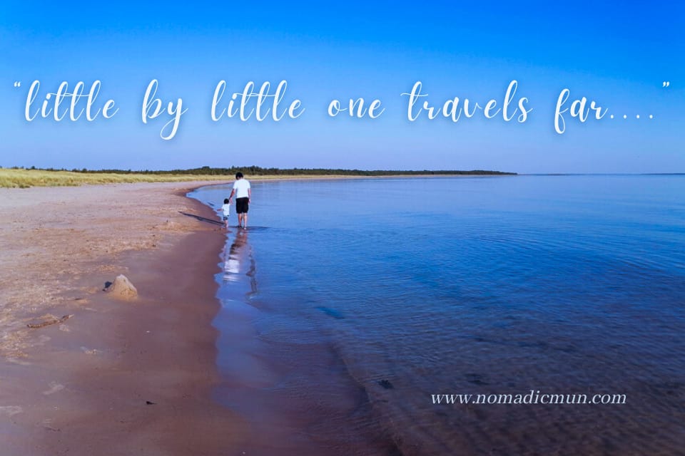 100 Best Travel Quotes with Photos 16 Best travel quote :little by little one travels far.